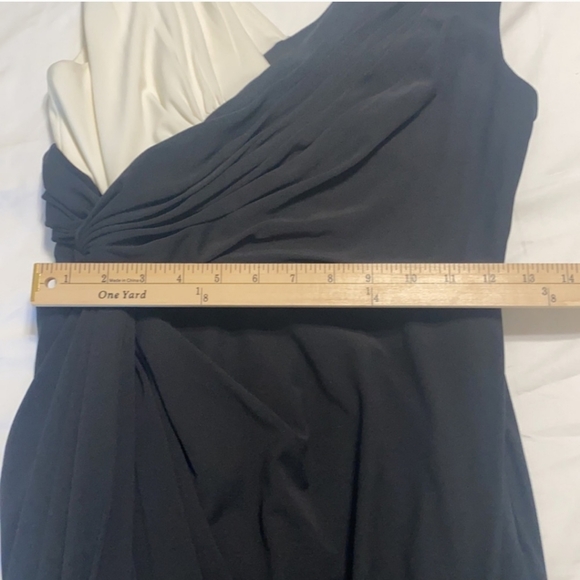 Adrianna Papell Black & White Dress Women Size 4 - Picture 9 of 13